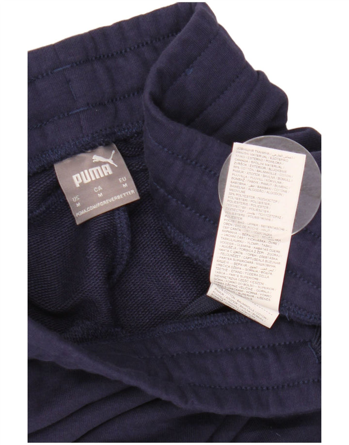 Pantaloni de trening PUMA pentru femei Joggeri UK 14 Bumbac mediu albastru bleumarin