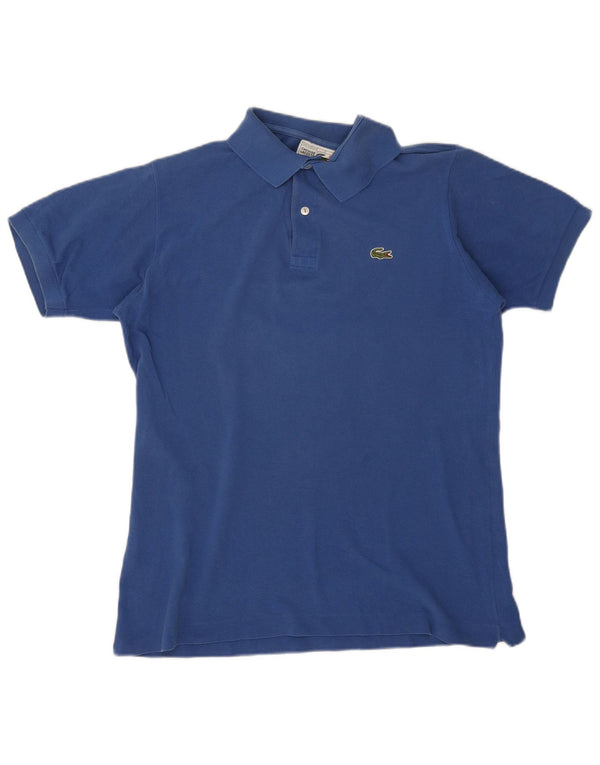 Tricou polo Lacoste pentru bărbați, mărimea 4, bumbac albastru mediu