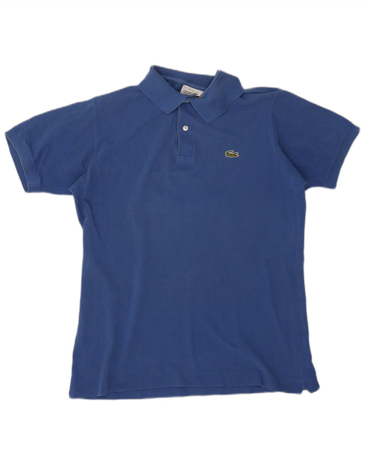 Tricou polo Lacoste pentru bărbați, mărimea 4, bumbac albastru mediu