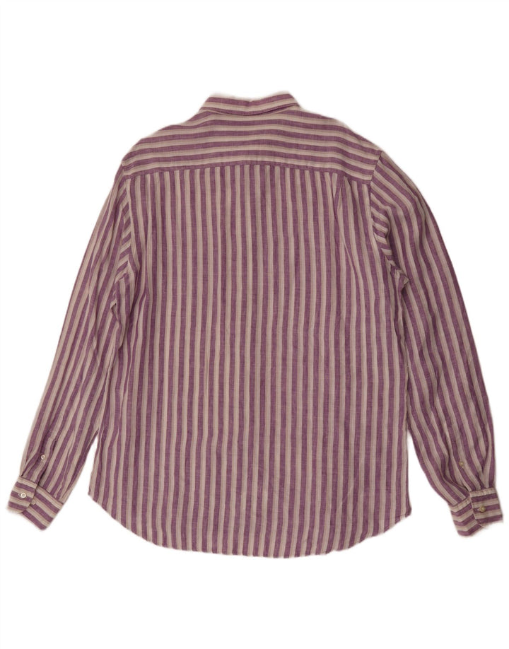 Cămașă Massimo Dutti pentru bărbați XL, in dungi mov