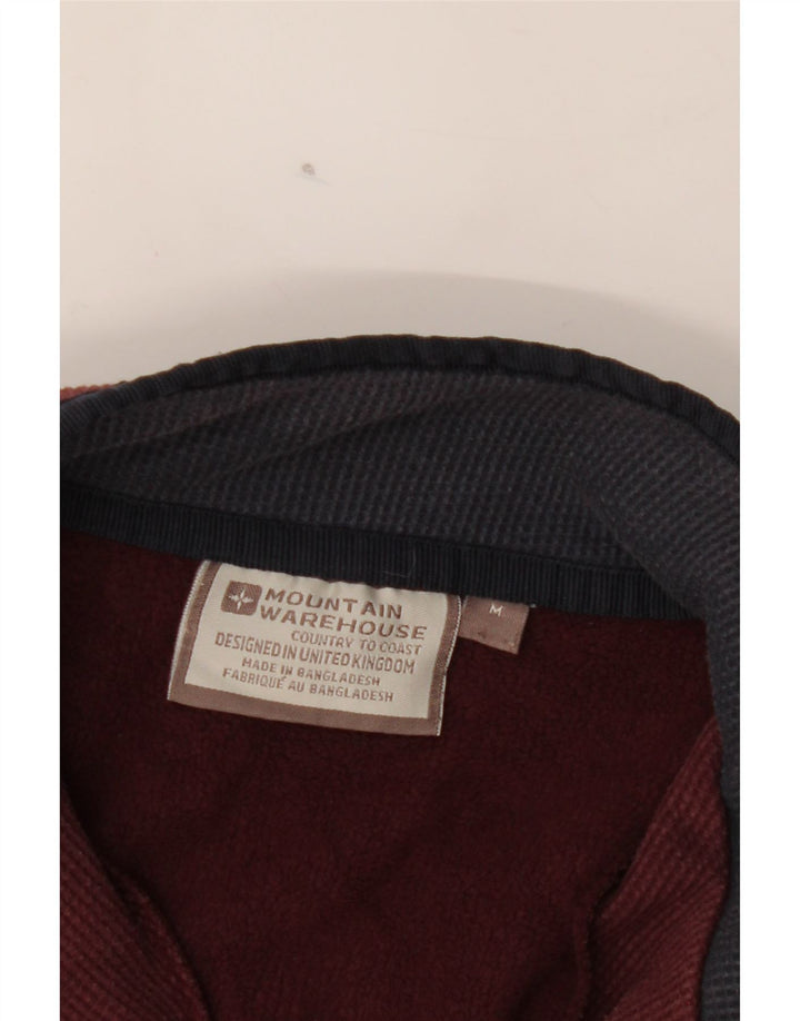 MOUNTAIN WAREHOUSE Mens Zip Neck Sweatshirt Jumper Medium Burgundy Vintage Mountain Warehouse and Second-Hand Mountain Warehouse from Messina Hembry 