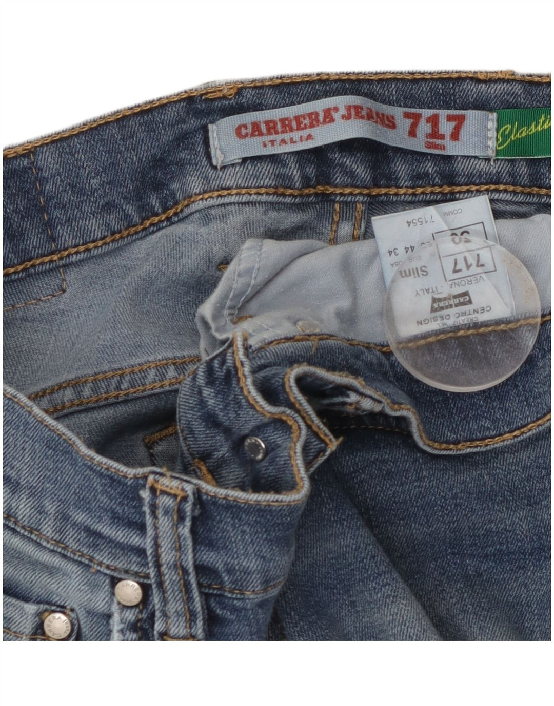 Blugi pentru bărbați Carrera 717 Slim IT 50 Large W34 L31 Blue Bumbac