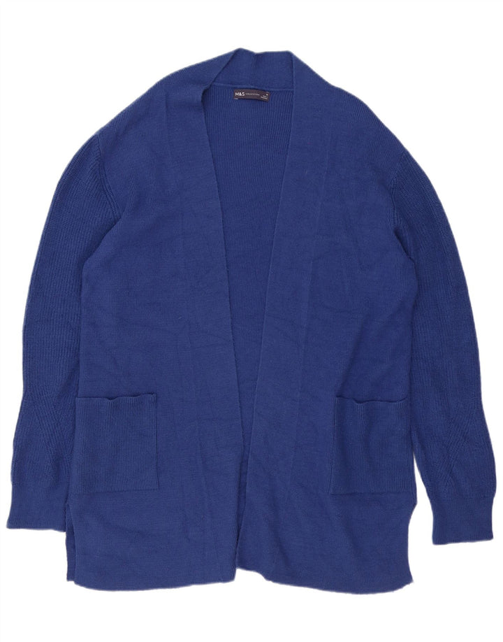 Pulover cardigan cu paragate supradimensionat pentru femei Marks & Spencer UK 16 Large Blue