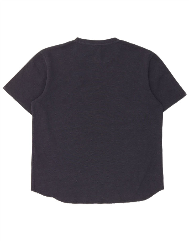 Tricou pentru bărbați Zara Top Mediu Bleumarin Bumbac