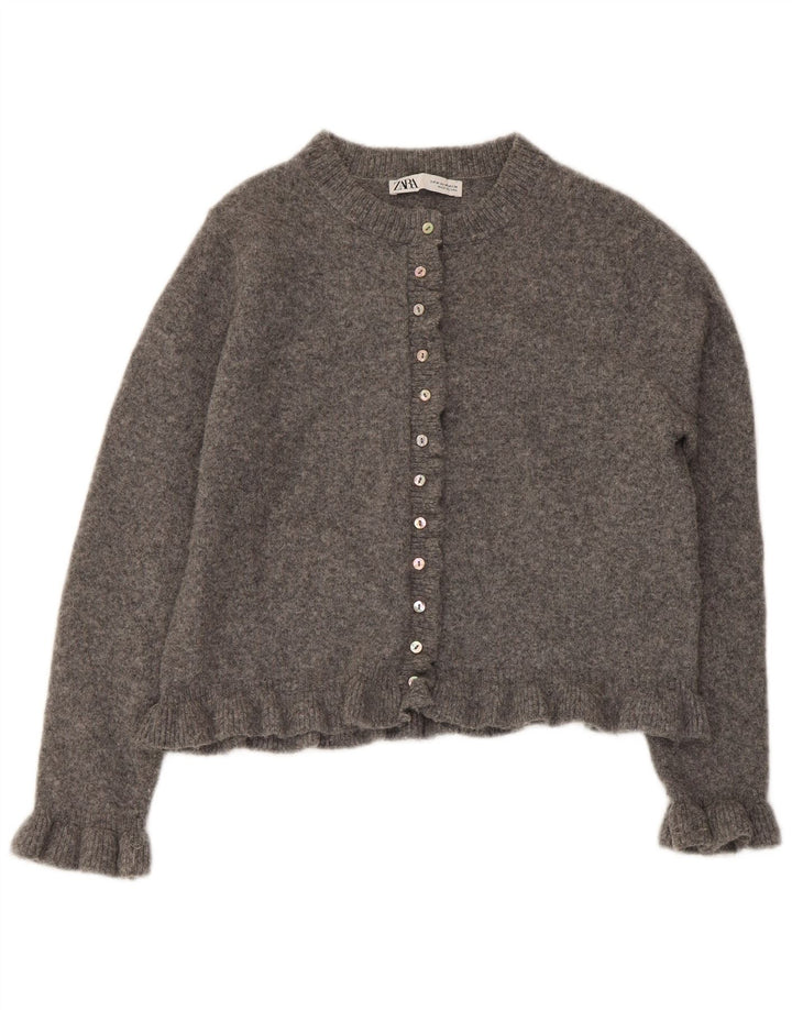 Pulover Bolero pentru femei Zara UK 14 Medium Gri Poliester