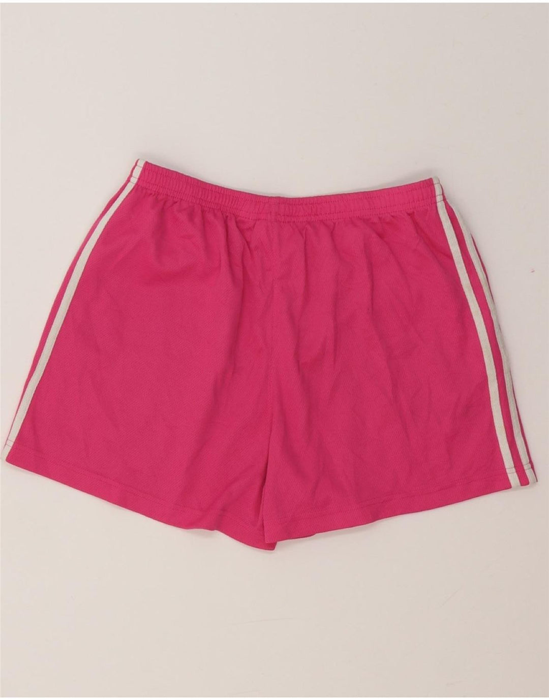 Pantaloni scurți sport ADIDAS pentru femei UK 14 Poliester roz mediu