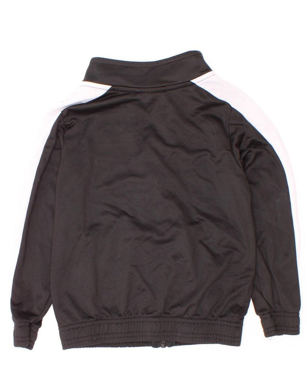 Puma Boys Tracksuit Top Jacket 3-4 Years Black Colourblock Polyester