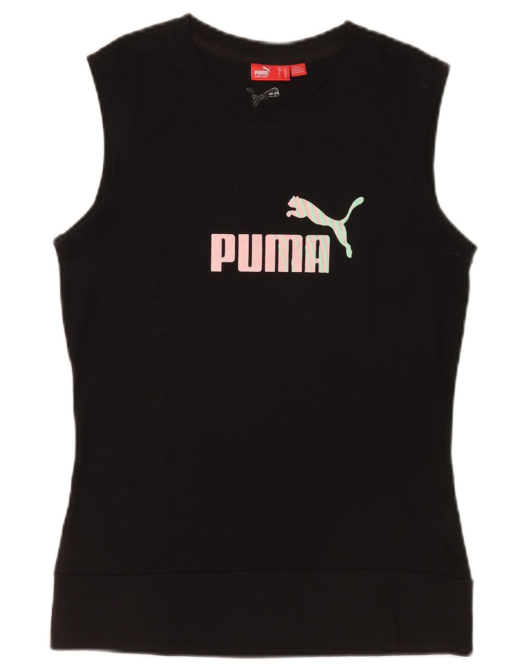 Vesta grafică pentru femei Puma UK 12, bumbac mediu negru