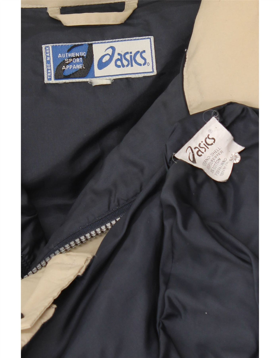Gilet căptușit pentru bărbați Asics UK 42 XL poliester bej