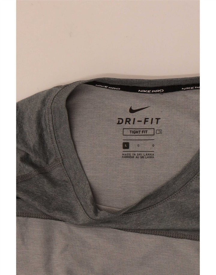 Tricou pentru bărbați Nike Dri Fit Top mare gri