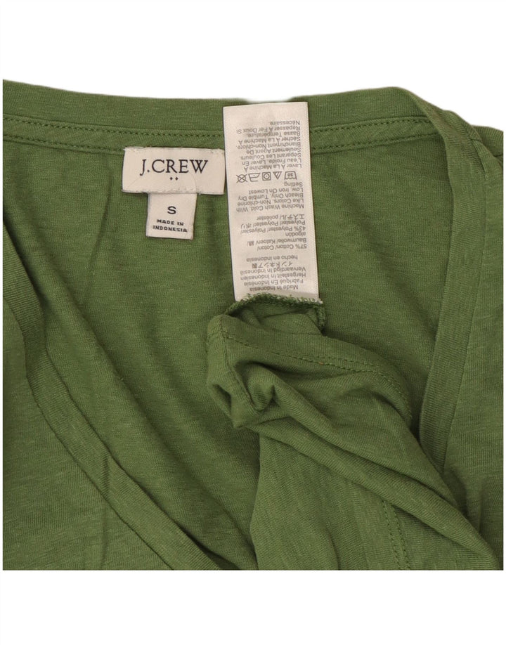 Vest Top pentru femei J. CREW UK 10 Small Green Bumbac