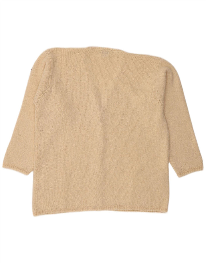 Fly 3 Pulover cardigan supradimensionat pentru femei IT 46 Lână mare bej