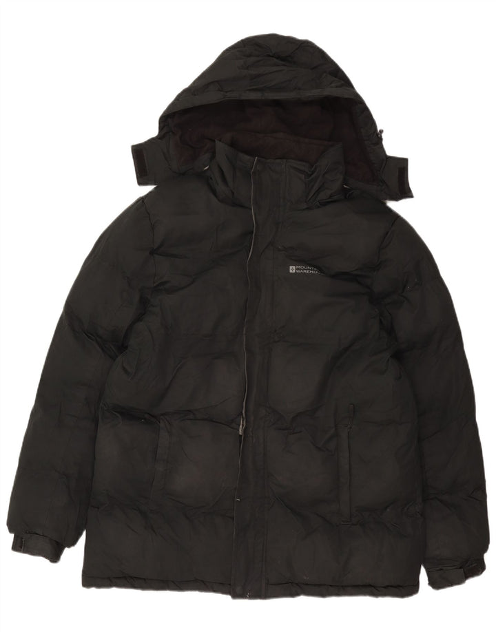 Jachetă căptușită cu glugă pentru bărbați Mountain Warehouse UK 38 Poliester mediu negru