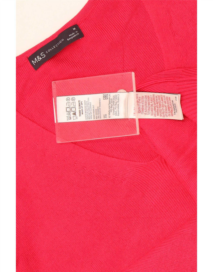 Bluză Crop Top pentru femei Marks & Spencer UK 12 Medium Pink Viscose