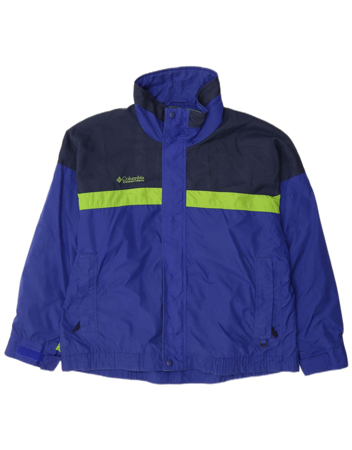 Jachetă de ploaie Columbia Bugaboo pentru bărbați UK 40, mare, albastru, color block