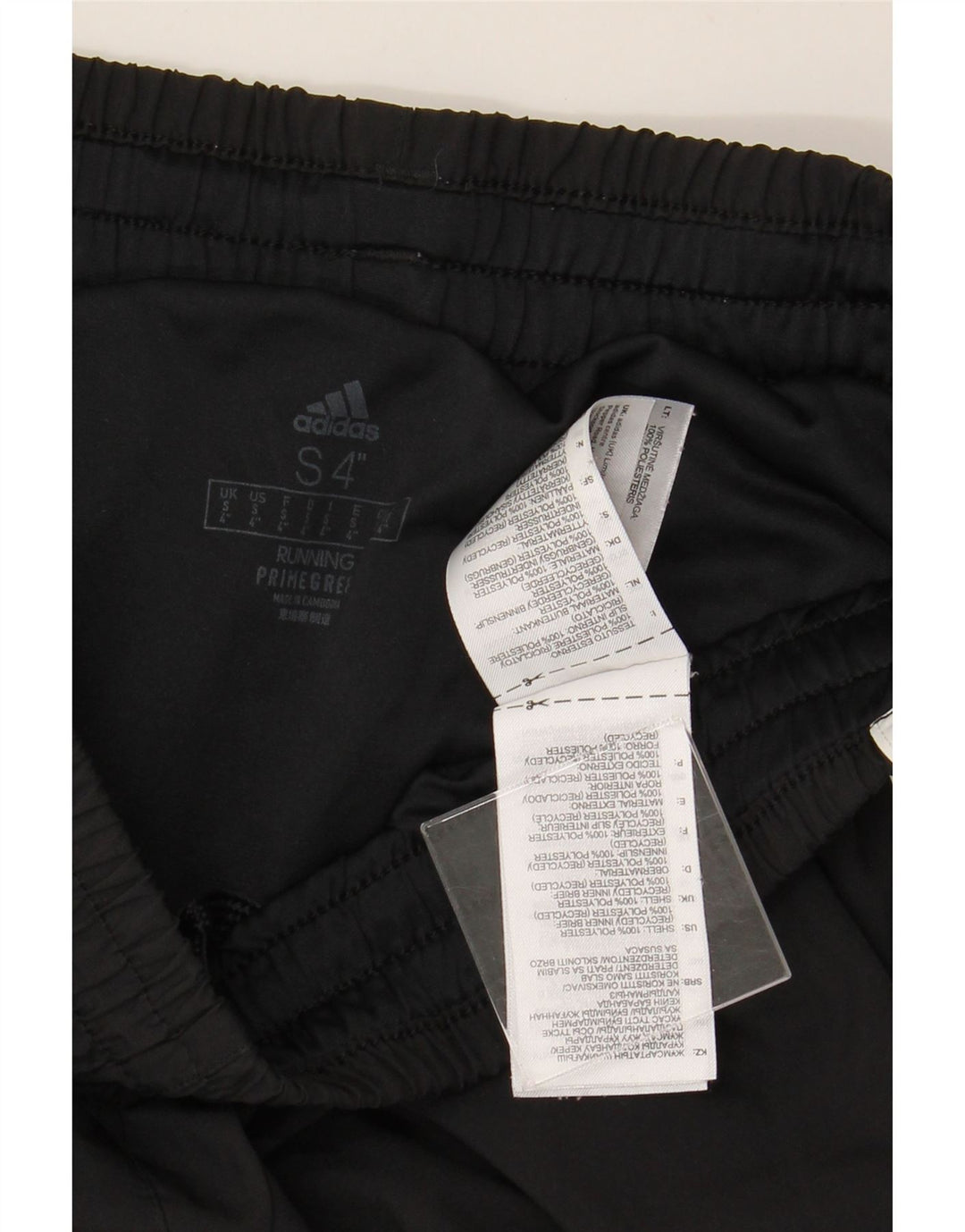 Pantaloni scurti sport ADIDAS pentru femei UK 10 Poliester negru mic