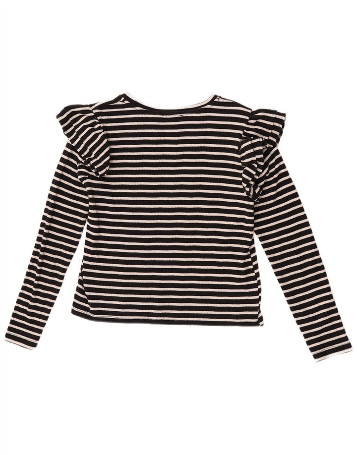 Crop Top pentru femei Zara cu mânecă lungă UK 12 Medium Black Dunge