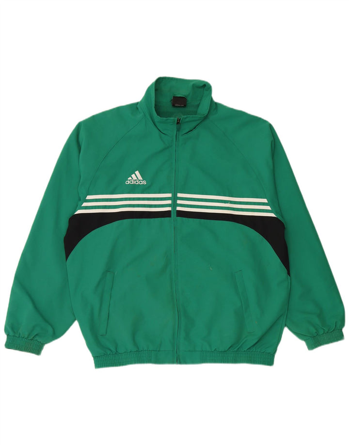 Jachetă de trening pentru bărbați ADIDAS UK 42/44, mare, verde, colorblock