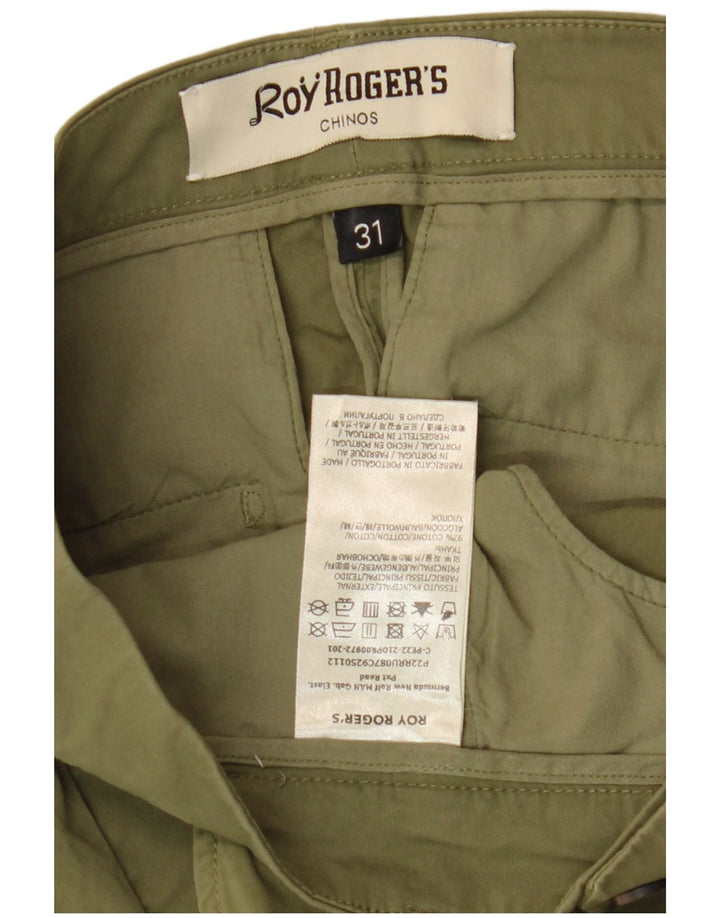 Pantaloni scurți chino Roy Rogers pentru bărbați W31, bumbac mediu kaki