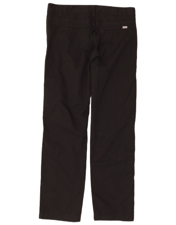 CARHARTT Mens Straight Chino Trousers W34 L32 Black Cotton