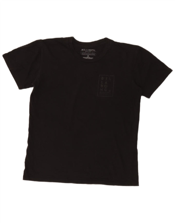 Tricou cu grafică pentru bărbați Billabong, cu croială normală, top mediu din bumbac negru