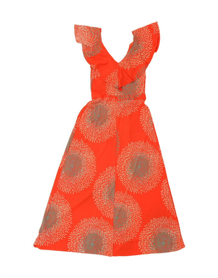 TIFFANY Womens Sleeveless Maxi Dress IT 42 Medium Red Floral Polyamide Vintage Tiffany and Second-Hand Tiffany from Messina Hembry 