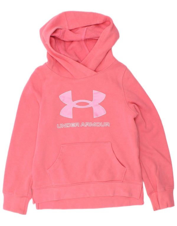 Pulover pentru fete Under Armour Graphic Hoodie 6-7 ani XS bumbac roz