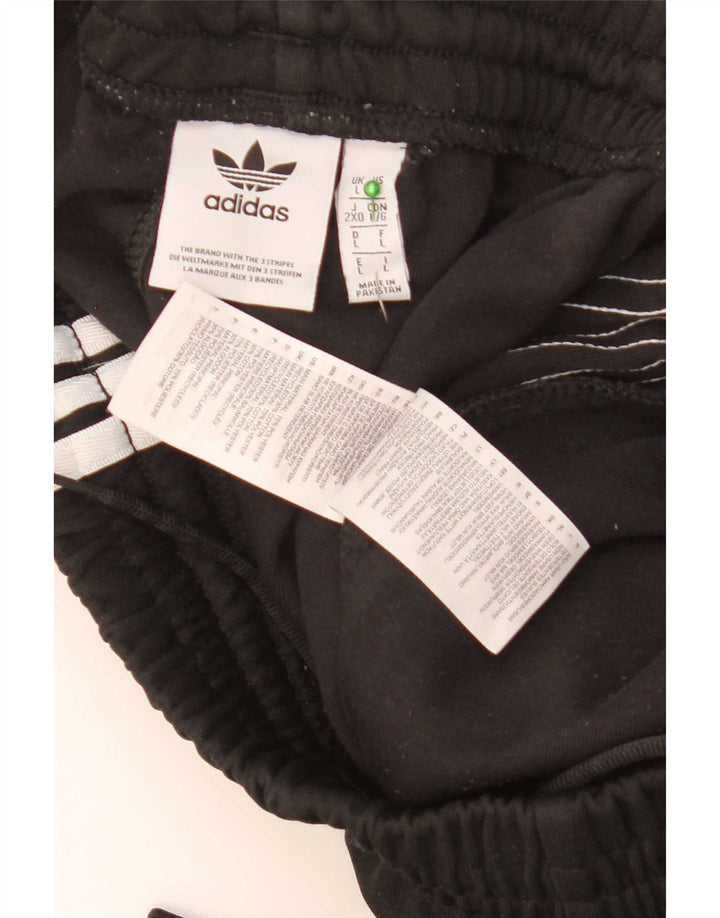 Pantaloni de trening pentru bărbați Adidas Pantaloni de jogging, mari, negru, poliester