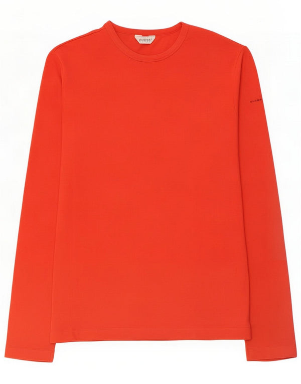 Guess Top pentru femei cu mânecă lungă UK 14 Large Red Bumbac