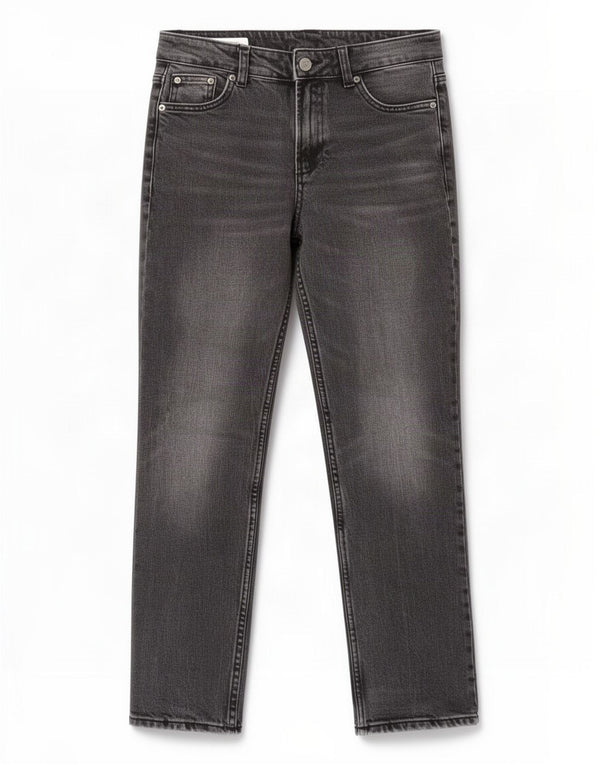 Blugi drepti pentru femei Zara EU 34 2XS W24 L28 Gri