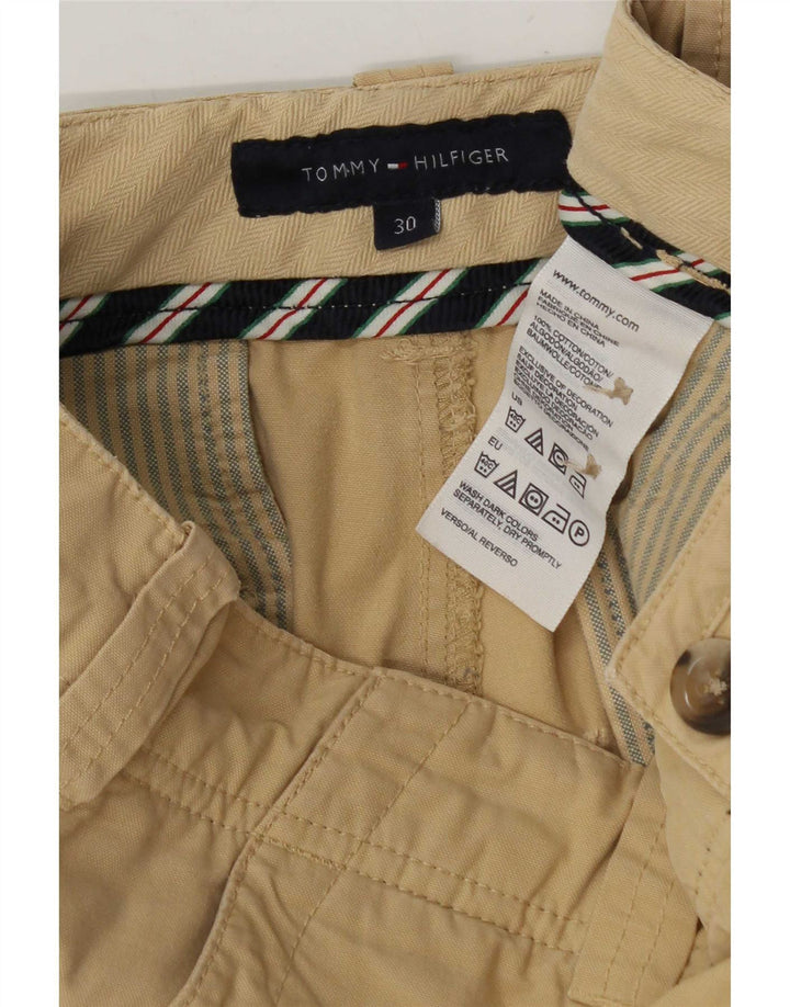 Pantaloni scurți cargo Tommy Hilfiger pentru bărbați W30, bumbac mediu kaki
