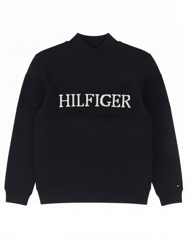 Hanorac grafic pentru bărbați Tommy Hilfiger Pulover mic bleumarin