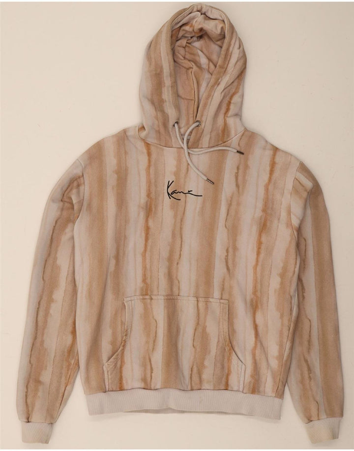 KAIN Mens Hoodie Jumper Medium Beige Tie Dye Cotton Vintage Kain and Second-Hand Kain from Messina Hembry 