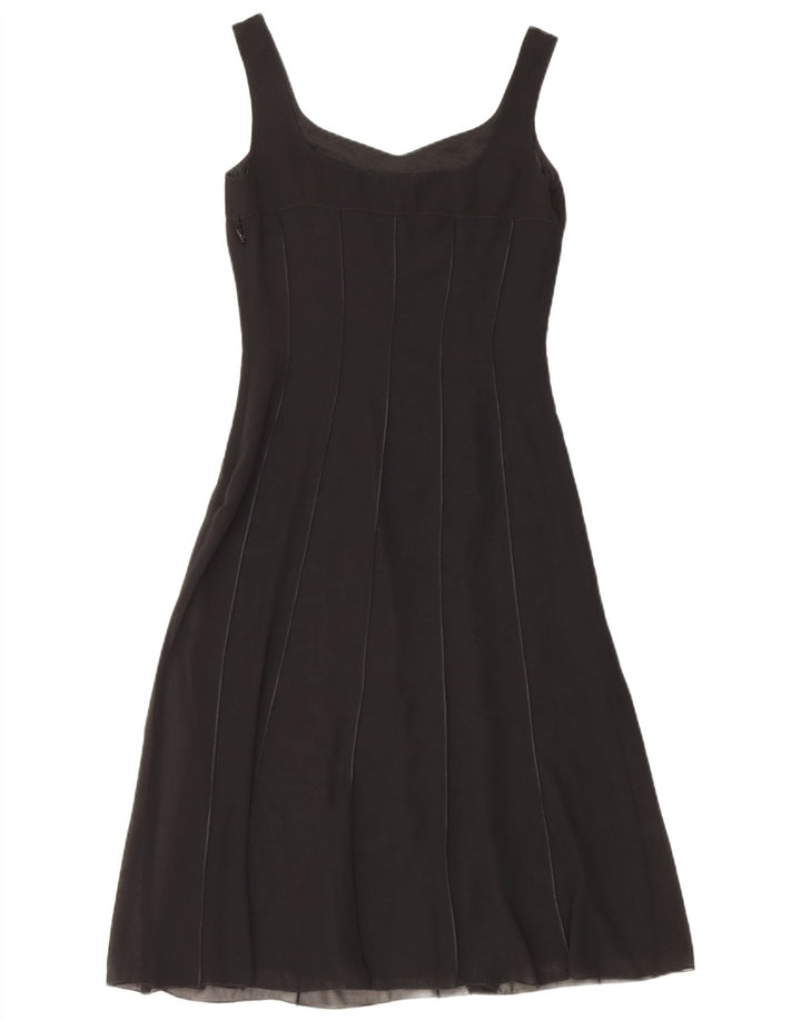Dream Womens Seara fara maneci A-Line Rochie UK 8 Poliester negru mic