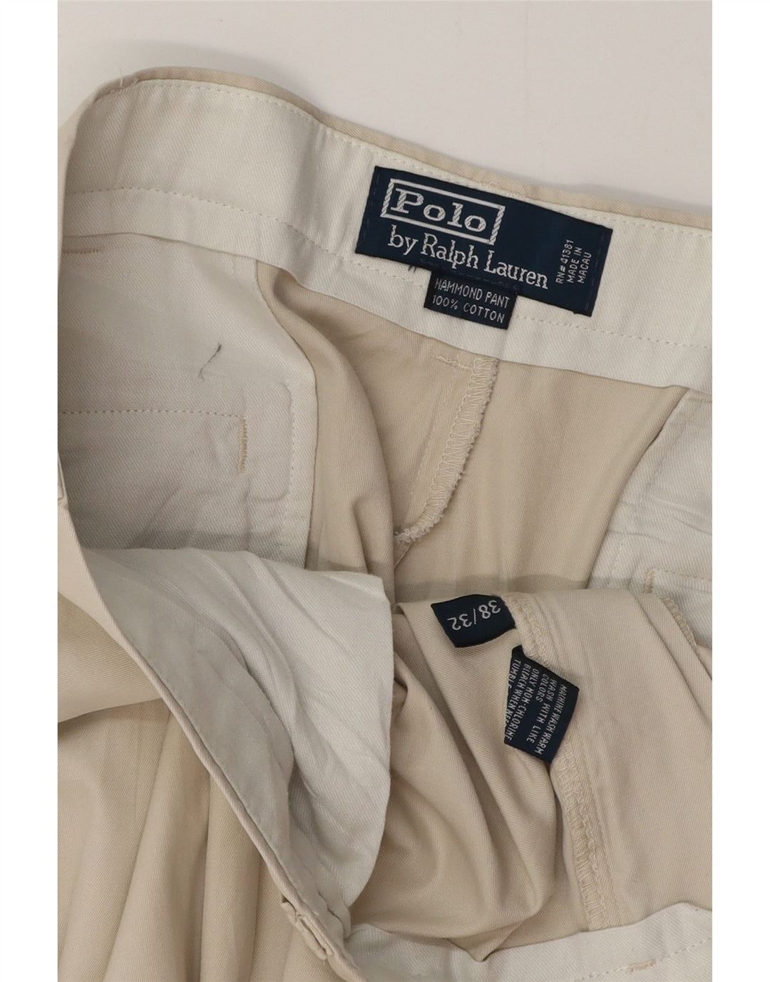 Pantaloni chino pentru bărbați POLO RALPH LAUREN L38 L32, bej, bumbac