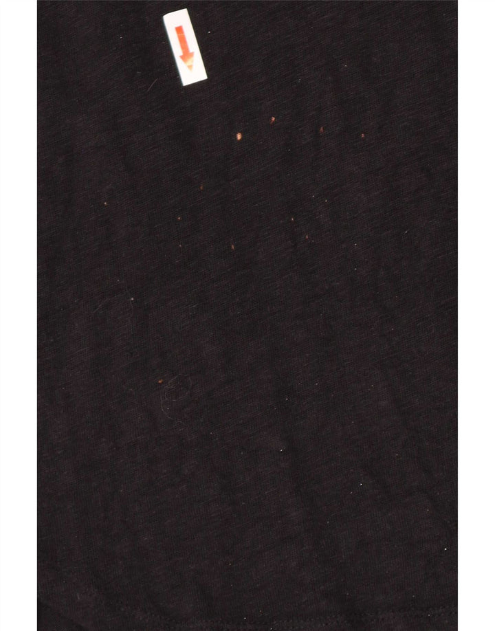 Top femeie Zara cu mâneci 3/4 UK 10 mic negru