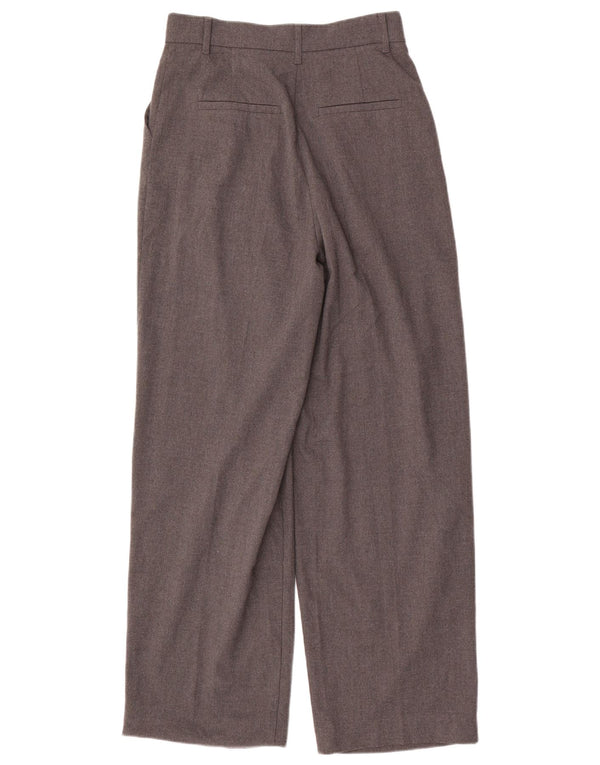 Pantaloni chino cu talie înaltă Zara pentru femei Mici L26 L29 Poliester gri