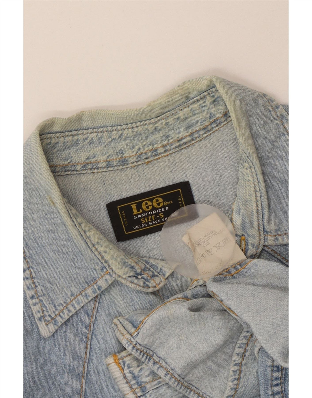 Cămașă de blugi pentru bărbați Lee, bumbac albastru mic