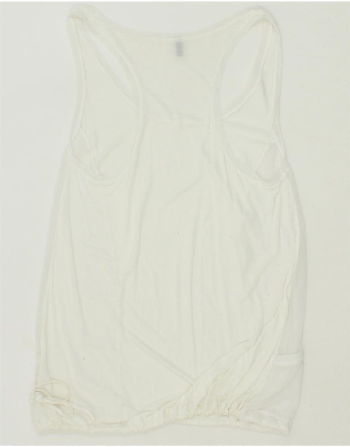 BENETTON Womens Sleeveless Blouse Top UK 8 Small White Vintage Benetton and Second-Hand Benetton from Messina Hembry 
