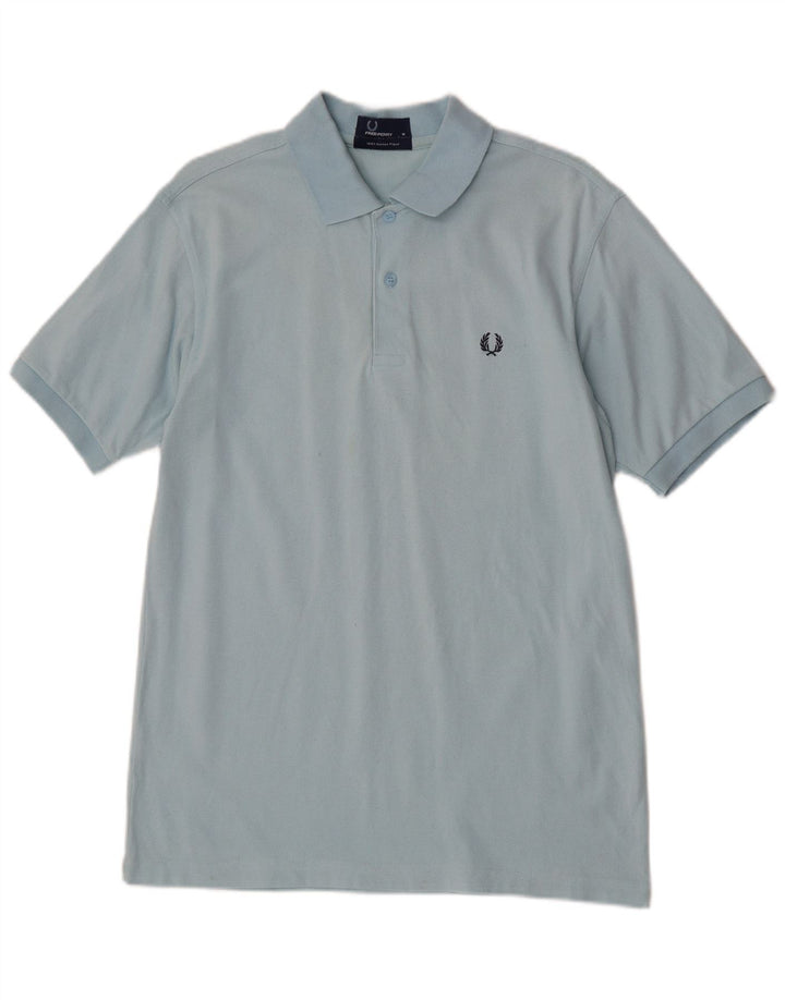 Cămașă polo Fred Perry pentru bărbați, bumbac albastru mediu