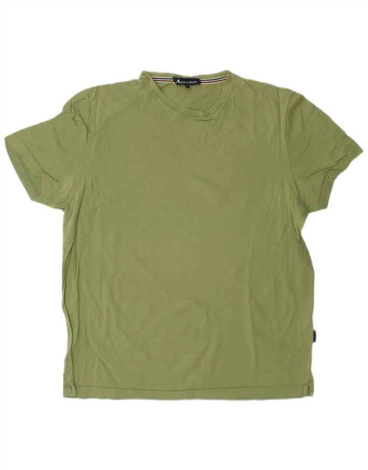 AQUASCUTUM Tricou pentru femei Top UK 14 Bumbac verde mediu