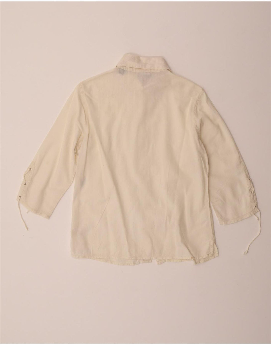 Cămașă pentru femei Murphy & Nye cu mâneci 3/4, bumbac alb mediu