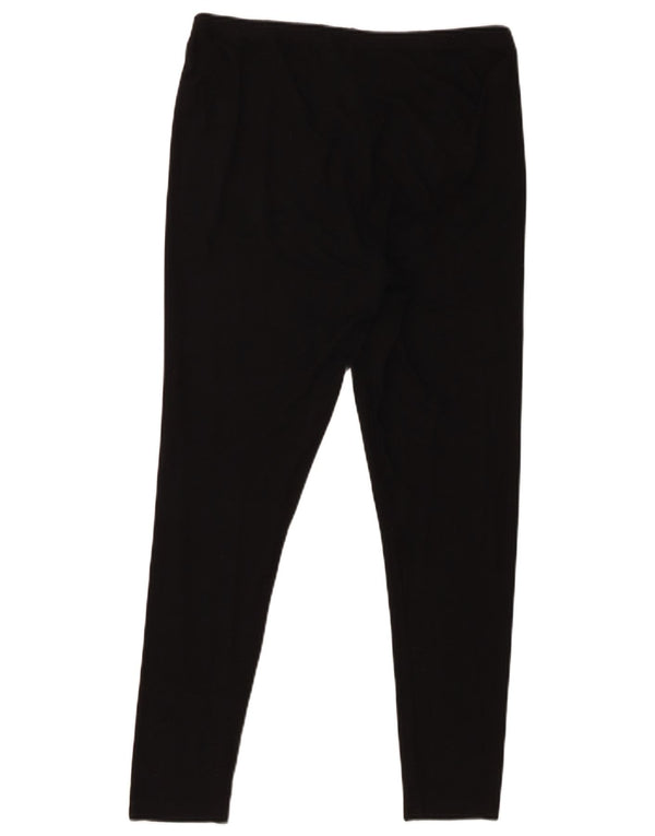 Leggings crop Topshop pentru femei UK 16 mari, negru, viscoză