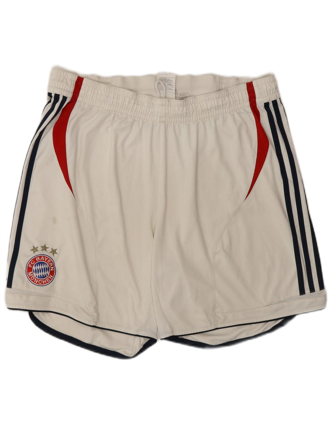 Pantaloni scurți sport ADIDAS FC Bayern Munchen pentru bărbați UK 42, mari, alb, color block