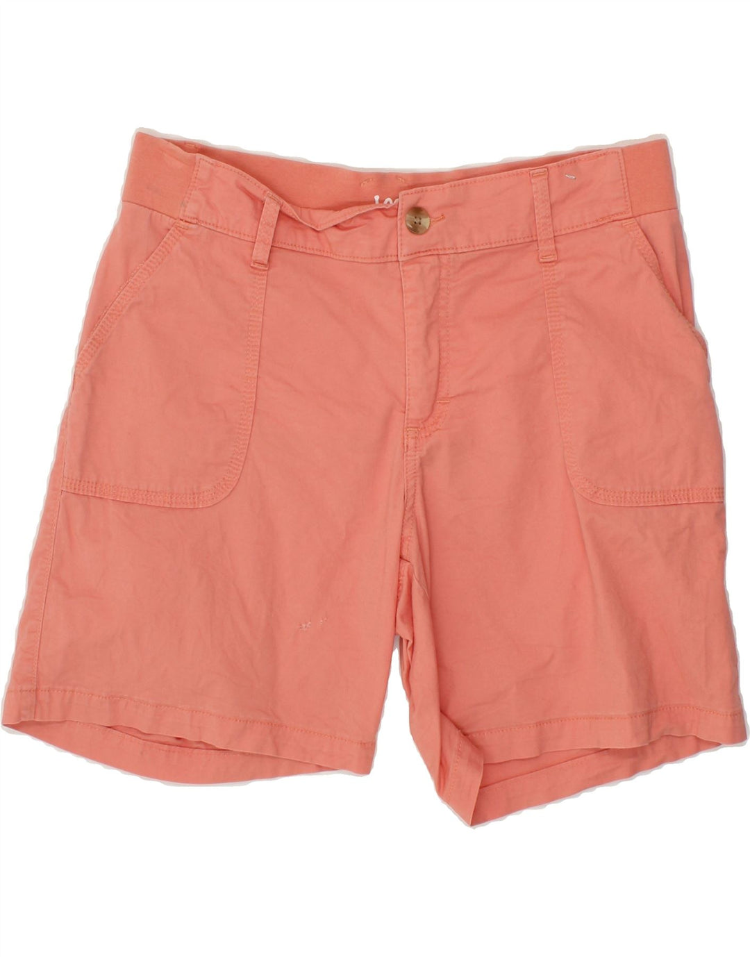 LEE Womens Riders Mid Rise Chino Shorts Medium W30 Pink Cotton Vintage Lee and Second-Hand Lee from Messina Hembry 