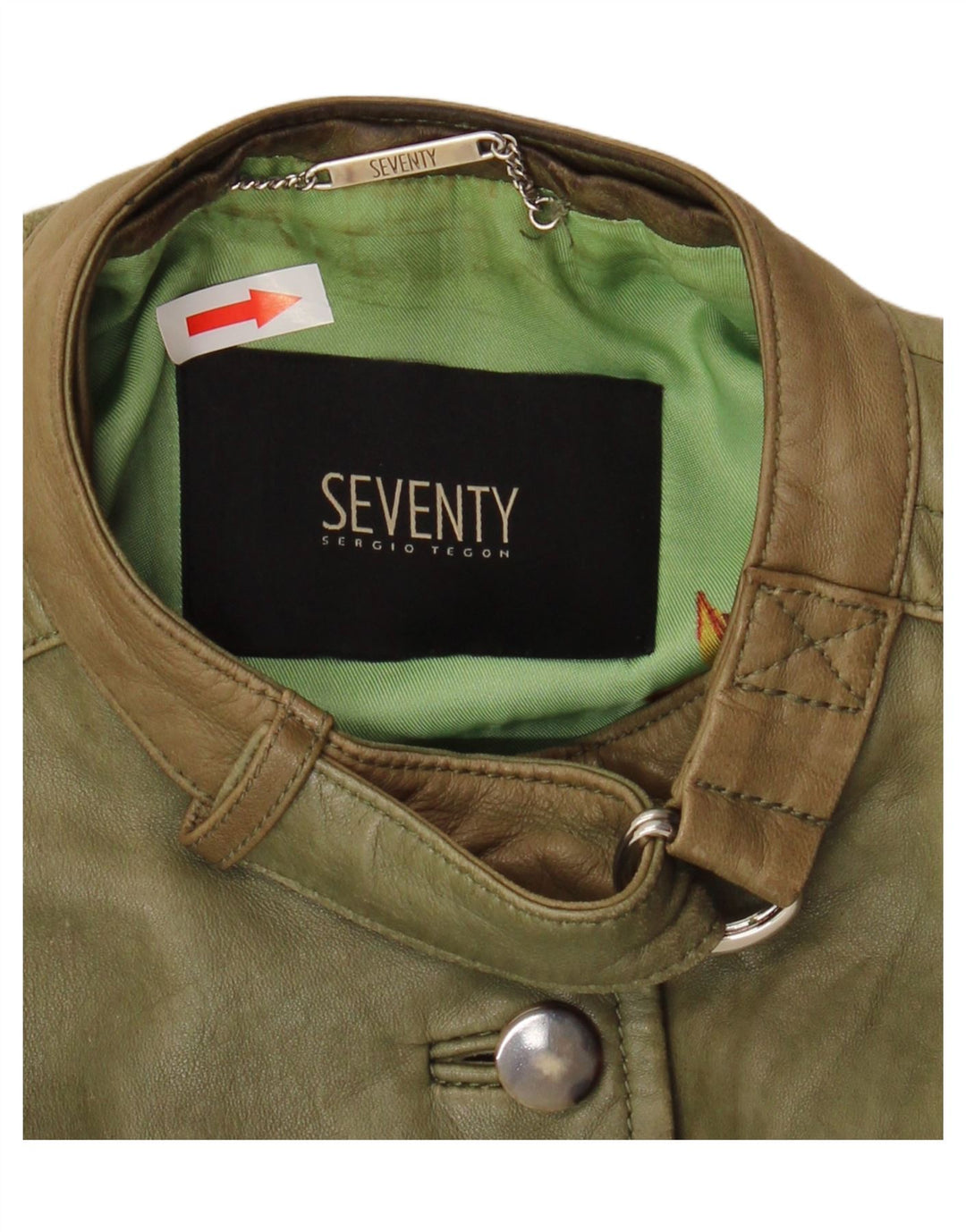Geaca de piele Seventy pentru femei IT 42 Medium Green Green