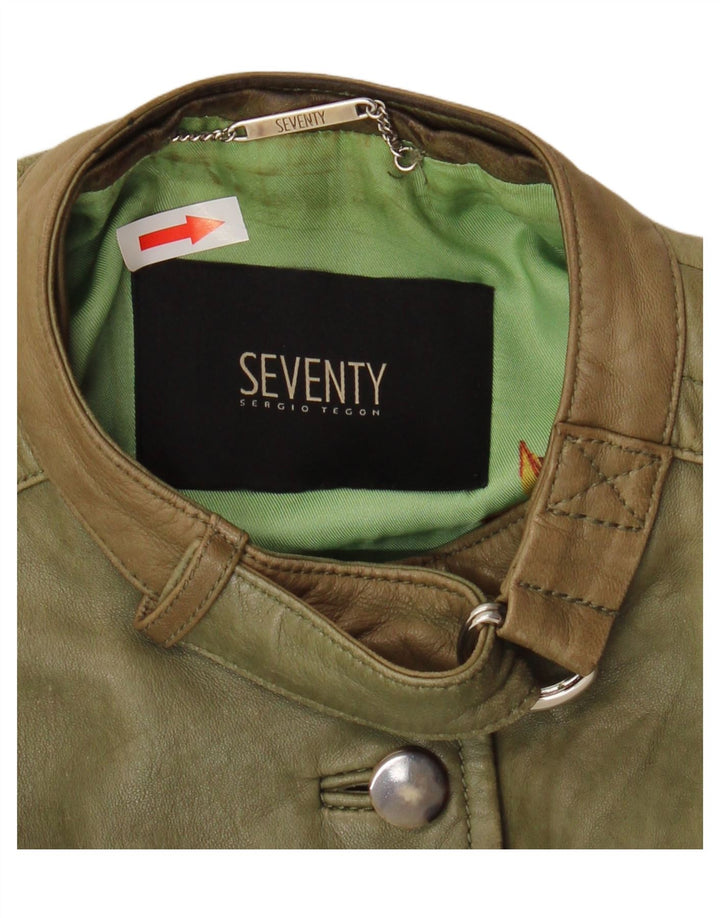 Geaca de piele Seventy pentru femei IT 42 Medium Green Green
