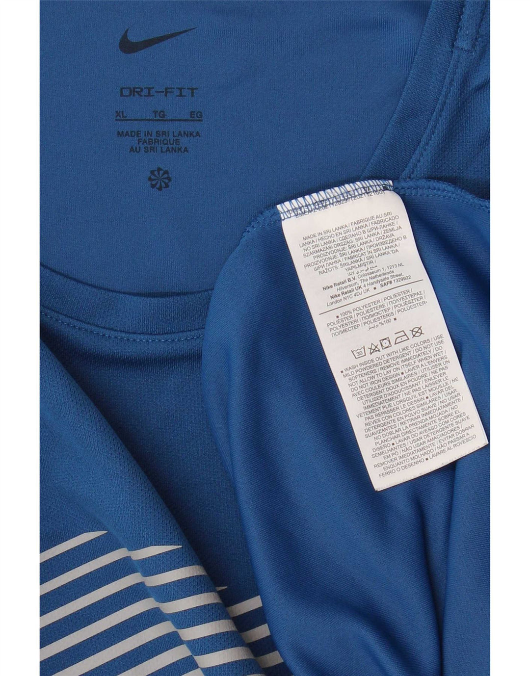 Tricou grafic Nike Dri Fit pentru bărbați Top XL poliester albastru