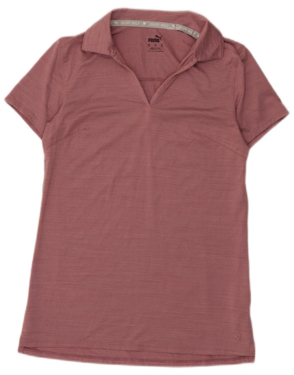 Tricou polo Puma pentru femei UK 6 XS roz poliester cu pături
