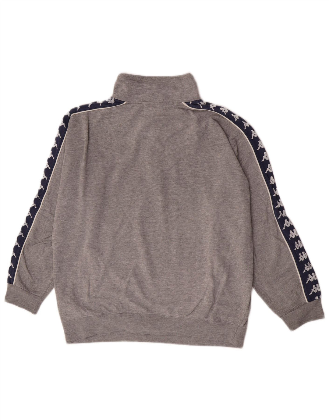 Pulover de hanorac grafic Kappa pentru femei UK 14 Medium Gri Colorblock